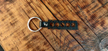 Load image into Gallery viewer, 5 Cylinder Leather Key Ring
