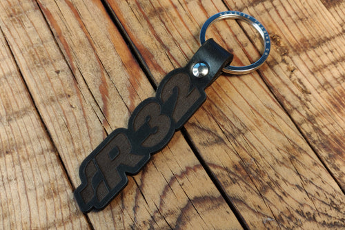 R32 Leather Key Ring