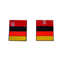 Load image into Gallery viewer, German Flag Rubber Tags - Pair